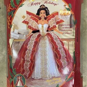 Barbie Holiday Doll in Red and White Ensemble